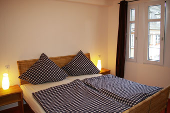 Schlafzimmer mit Moselblick